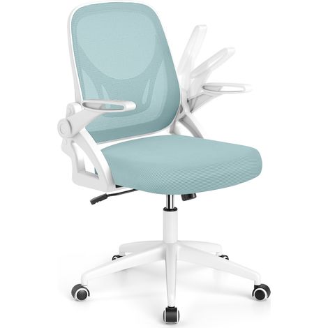 COSTWAY Office Chair Swivel Mesh Desk Chair Adjustable Height Blue (1/5)
