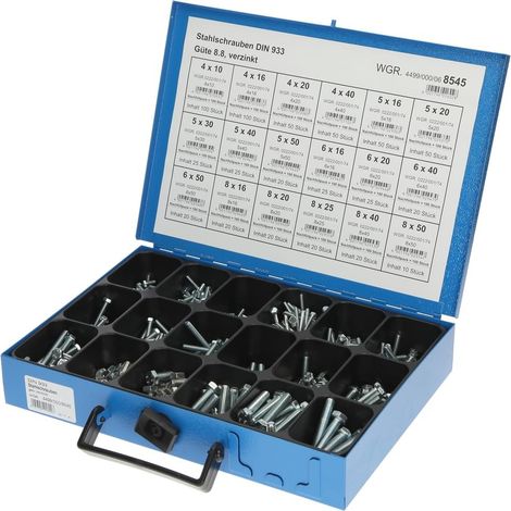 Assortimento viti dresselhaus din 933 acciaio 18 pezzi