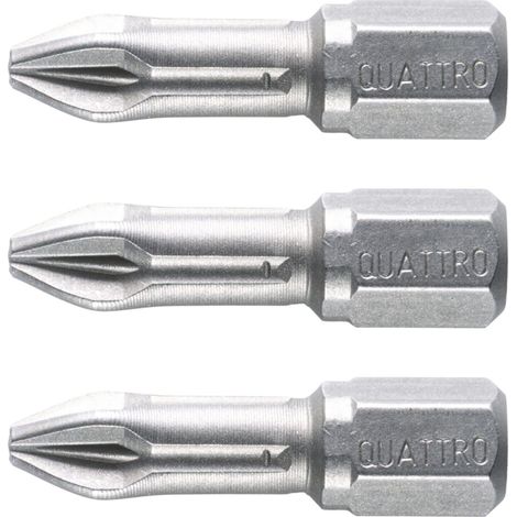 Makita – Embouts PZ3 – Longueur 25 mm, acier S2, lot de 3, réf. B-23503 (1/2)