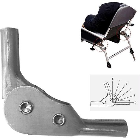 Fauteuil-canapé pliant à cinq positions à 180 degrés avec charnière à cliquet, accoudoirs et dossier réglables, connecteur facile à utiliser avec cinq positions à 90 degrés. (1/5)