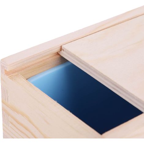 Rechteckige Seifenform aus Holz zum Selbermachen mit rosa Silikoneinlage für Kuchen und Toast – 28,3 x 9 x 9,3 cm, 1 Stück, umweltfreundlich (1/5)