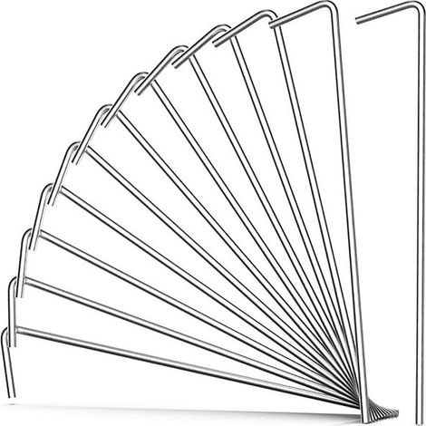 Metall-Zeltnägel – Verzinkter Stahl, 16,5 cm – Für Zelte, Planen, Gartenzelte und Partydekorationen – 12er-Pack (1/5)