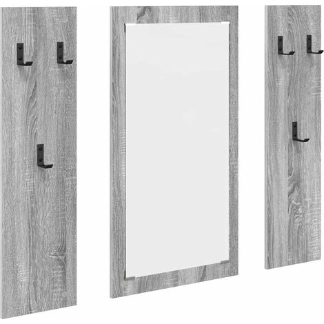 Porte-manteau mural Montage mural Gris Sonoma 96 x 1,5 x 90 cm