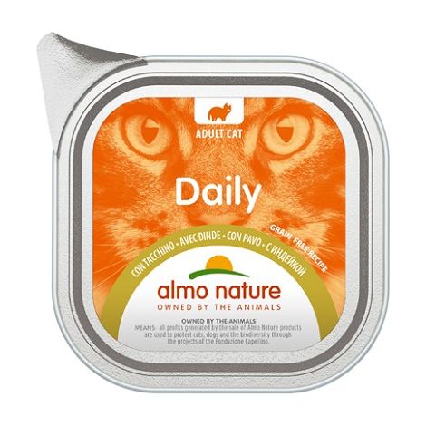 Almo Daily Menu Senza Glutine Gatto, in Vaschetta 100gr - Tacchino (1/2)