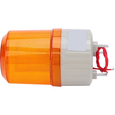 Gyrophare LED 220VAC jaune pour engins de chantier, équipement d'alarme d'urgence, feu avertisseur de sécurité, signal lumineux clignotant, dispositif d'alerte pour véhicules TP (1/5)