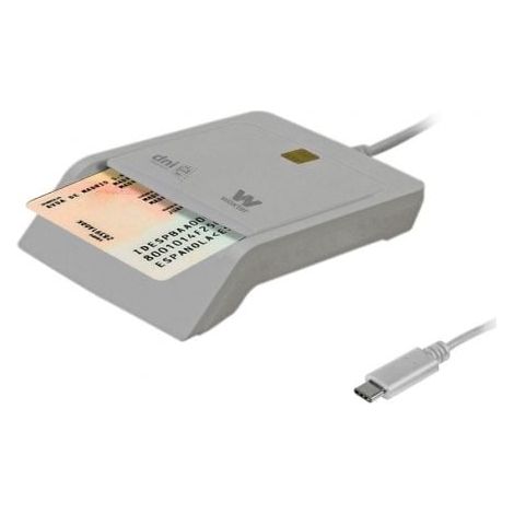 Lector de DNI y Tarjetas Woxter PE26-198/ Blanco/ USB 2.0