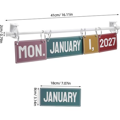 Calendrier KALLORY en carton autocollant avec support métallique (1/5)
