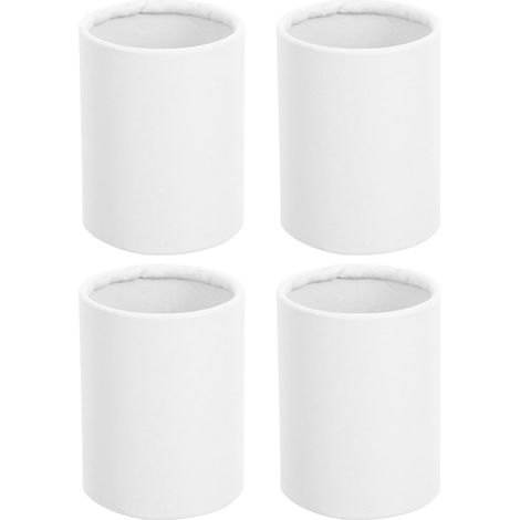 Emballage Floral Élégant Lot de 4 pour Fleurs en Carton Blanc Boîtes Rondes Seaux Cylindriques en Papier Fleuriste pour Occasions Spéciales (1/5)