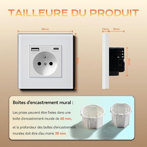 Power Socket from Germany to Italy with 4 USB (2 Type C) (1/4)