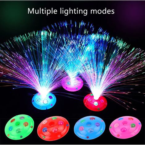 Guirlande lumineuse a fibres optiques multicolores avec plusieurs modes deco pour fêtes et evenements eclairage scintillant festif