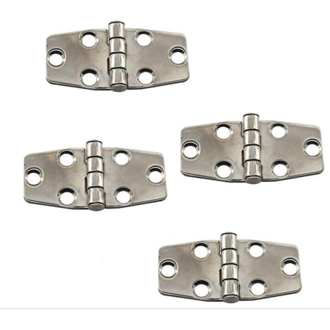 Lot de 4 charnières de porte à roulement à billes en acier inoxydable 316