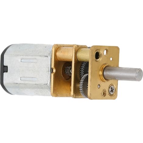 Moteur à engrenages DC 6V 12FN20, 10 tr/min, arbre 3x10mm, réducteur pour robot, motoréducteur compact (1/5)