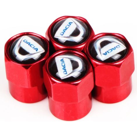 (Style 3) 4 bouchons de valve de pneu en métal neufs, compatibles avec Dacia Duster, Logan, Sandero 2, McV et autres modèles. (1/5)