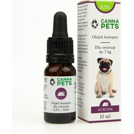 Olio di canapa 0,5% per animali, pollo 10 ml