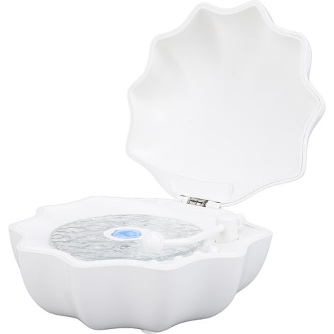 Enceinte lampe coquillage, enceinte de projection musicale, basse puissante, mini enceinte de bureau portable pour la maison ou le bureau, blanche (1/5)