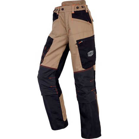 Pantalon de travail beige Handy +7cm grande taille résistant et confortable (1/4)