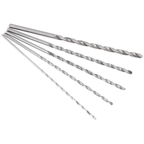 BUNTHAUS Foret hélicoïdal extra long ultra-rapide en acier à queue droite Foret professionnel foret hélicoïdal mini-foret outil parfait pour utilisation 2-5mm (1/5)