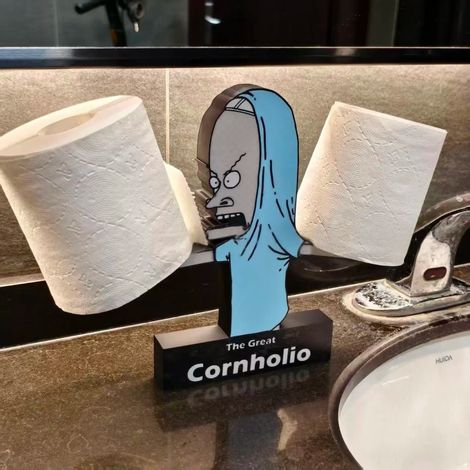 Nouveau porte-papier toilette portable, mignon, pratique et créatif - Porte-papier toilette à motif dessin animé