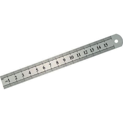 Règle mega 22030 acier inoxydable double face 33 cm (1/2)