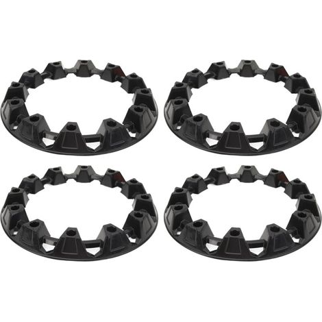 Enjoliveurs de Pneu, Ensemble d'Enjoliveurs 4 Pièces Garniture de Décoration de Moyeu de Roue en Plastique Apparence Améliorée pour ATV Go Kart (10 Pouces) (1/5)