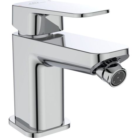 Ideal Standard Grifo bidé Tonic II, c.vaciador, Sal. 121mm, Cromo, A6336AA
