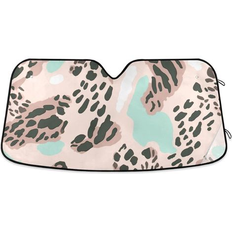 Pare-Soleil Avant Chiens Drôles Portant des Accessoires (1/5)