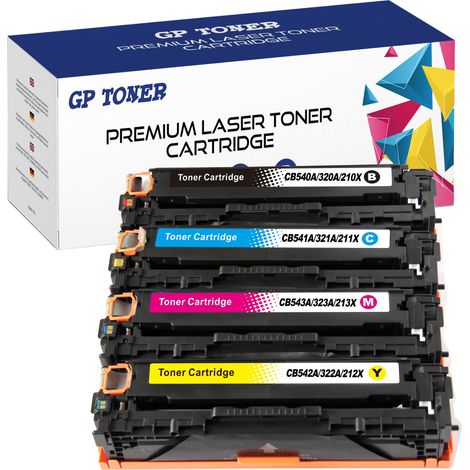 4 Toner für HP GP-HCB544A/CE324A/CF214X CMYK (1/5)