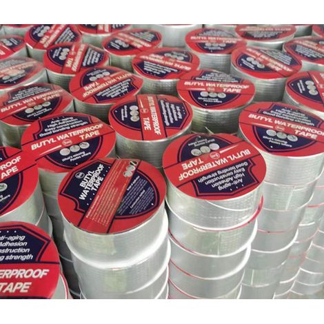 Bande de butyle toit étanche fuite réparation couleur acier tuile fissure auto-adhésif feuille d'aluminium ruban étanche autocollant de réparation largeur 10 cm longueur 5 m trois pièces (1/3)