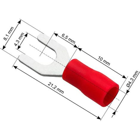 Connettore forcella isolato blow 43-004 acciaio 100 pezzi