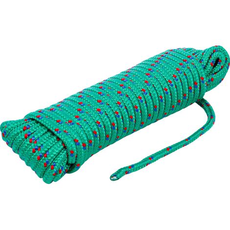 BGS Diy 80806 - Corda di plastica multiuso, 6 mm x 10 m, colore: Verde (1/3)