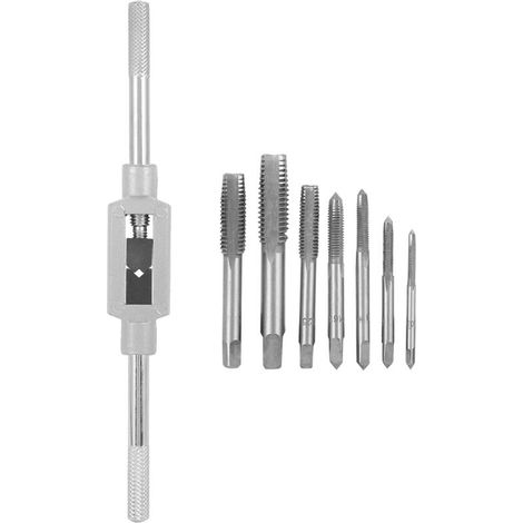 8 Pièces Kit Tarauds et Forets M3 à M12 pour Filetage Métallique (1/5)