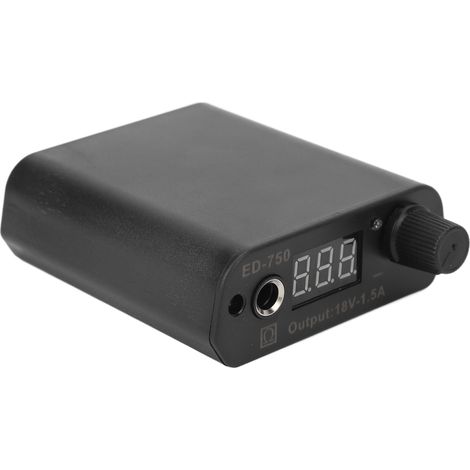 Alimentation pour machine à tatouer avec écran LCD, fonction anti-fatigue et mise en veille automatique, 100-240 V, prise US. (1/5)