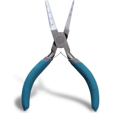 Enrollador de alambre de punta redonda de 15 cm con escala graduada, ideal para la fabricación de joyas y otros artículos de joyería. (1/5)