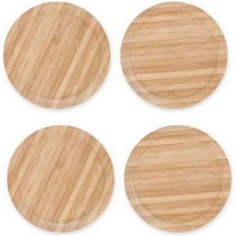 Lot de 4 couvercles en bois pour verres à vin, empêchant les insectes d'entrer. (1/5)