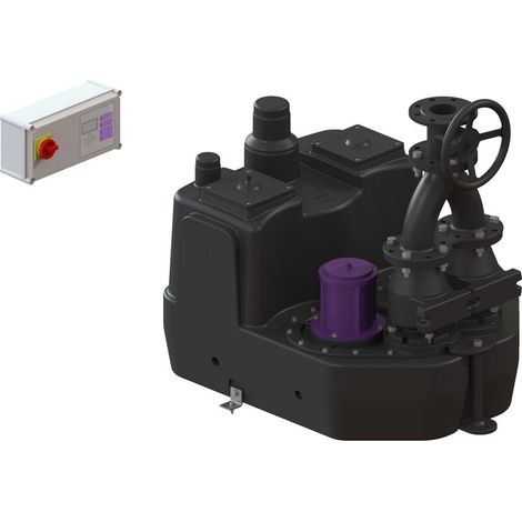 Kessel Hebeanlage Aqualift F XL 200 l Duo SPF 3000-S3, Schieber aus Guss (1/2)