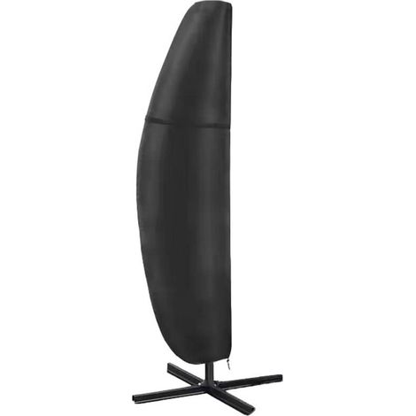 Housse de Protection pour Parasol Déporté en Tissu Oxford 420D imperméable, Housse parasol Deporte Anti-UV avec Fermeture éclair (280 x 30/81/50cm)