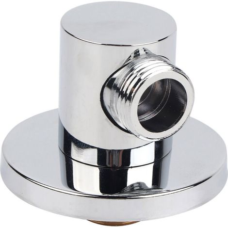 Connettore a parete in rame per tubo doccia, raccordo a gomito a parete, accessori per bagno G1/2 pollice -Crezuo