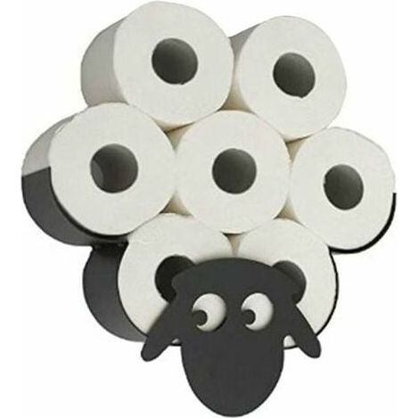 Porte-Rouleau de Papier Toilette Animal Porte-Papier Toilette Joli Animal Support Mural Chambre Porte-Rouleau de Toilette Cuisine Salle de Bain Accessoires mouton (1/5)