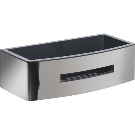 Gedy Poseidon porta-doccia cromo e nero elegante (1/3)