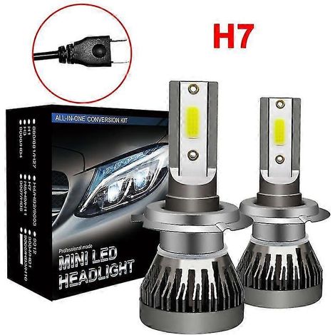 2 ampoules LED haute puissance blanches Shantou Centure 120 W 26 000 lumens pour phares de voiture. - AquaForge (1/4)