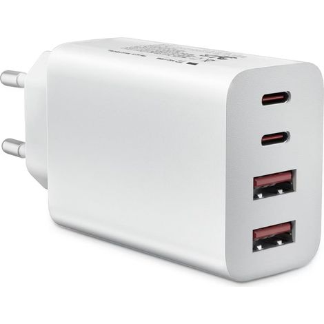 USB-C-Ladegerät, 40 W, USB-C-Stecker, 4 Ports, Schnellladegerät für iPhone, Multizone-Adapter PD 3,1 A USB + Typ-C für iPhone 16, 15, 14, 13, 12, 11 Pro Max, X, XS, XR, 8, 7, 6S Plus, Mini, SE, iPad, (1/5)