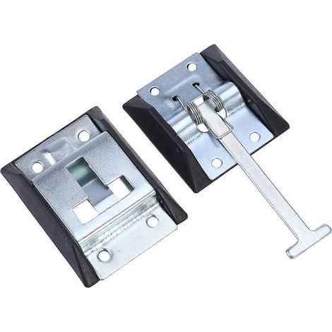 Support de loquet de porte d'entrée en métal de style T pour camping-car/caravane (acier au carbone avec revêtement en zinc)