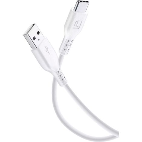 Cellularline USB-C Kabel 2m, weiß Lade- und Datenkabel Type-A auf USB Type