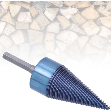 Fendeur de bois à manche hexagonal de grande taille (42 mm), plaqué bleu (1/5)