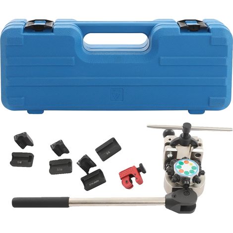 Kit di attrezzi per svasatura tubi freno, acciaio 40Cr, acciaio 45, matrice da 3/8", peso lordo 4,5 kg, dimensioni compatte (cassetta degli attrezzi). (1/5)