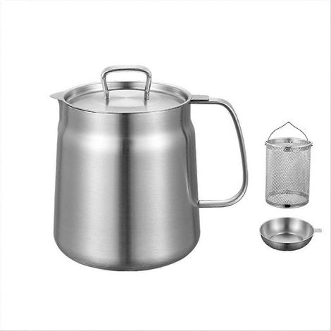 Huile filtre multi fonction friture panier grand capacité huile filtre pot (1/5)