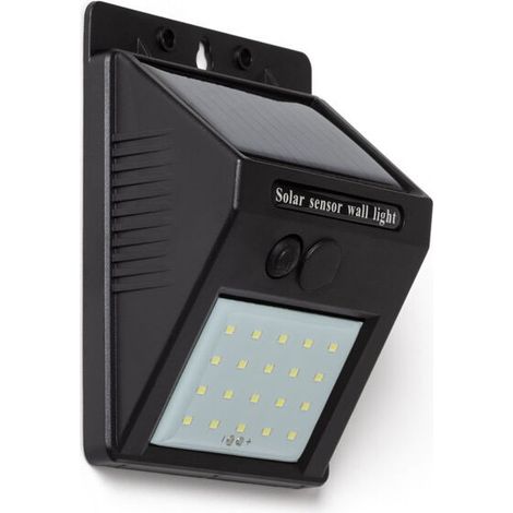 Applique Murale LED Extérieure Solaire IP65 Allumage Crépusculaire 6500K Blanc froid (1/5)