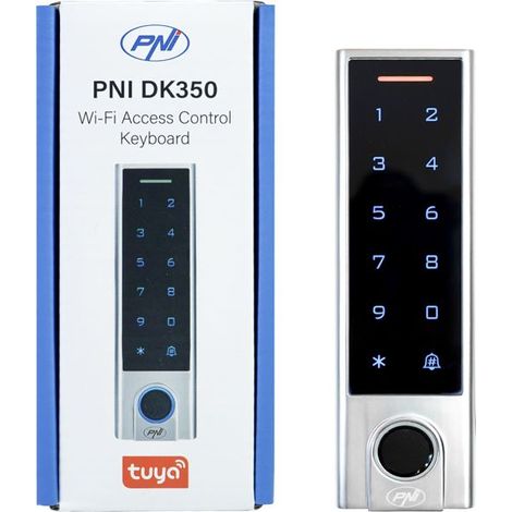 Clavier de contrôle d'accès - PNI DK350 - Wi-Fi - Empreinte digitale - Code PIN - IP66