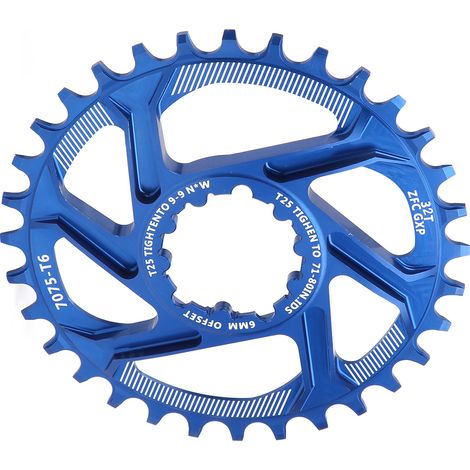 Plateau vélo 32 dents à denture alternée pour freins à disque, compatible avec SRAM X9, XO, X01 - Plateau positif/négatif. (1/5)