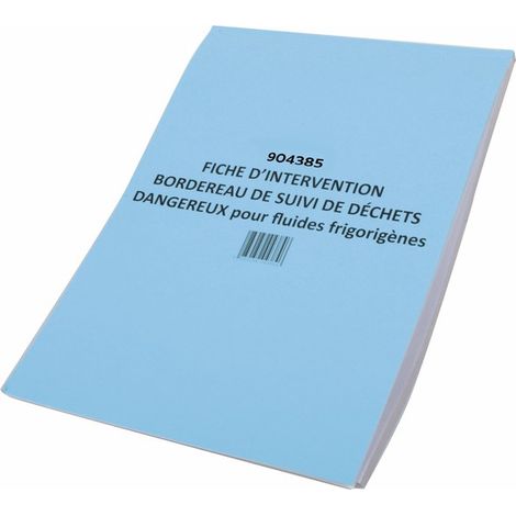 Carnet de 50 fiches d&039interventions Froid - DIFF